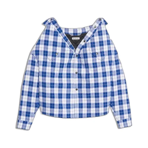 Blue And White Swing Canadian Shirt