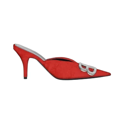 Red/Nikel Chrysta Bb Mule High Heels