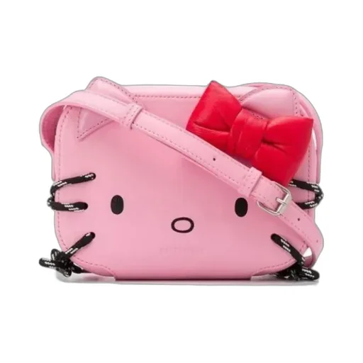 Pink Leather Camera Bag