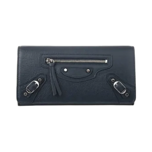Deep Blue Leather Wallet