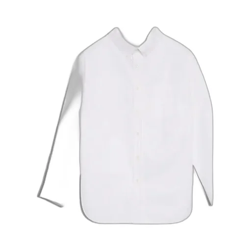 White Swing Collar Shirt