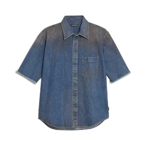 Light Rust Indigo Standard Fit Short Sleeve Logo Shirt