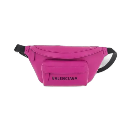 Pink Leather Belt Bag