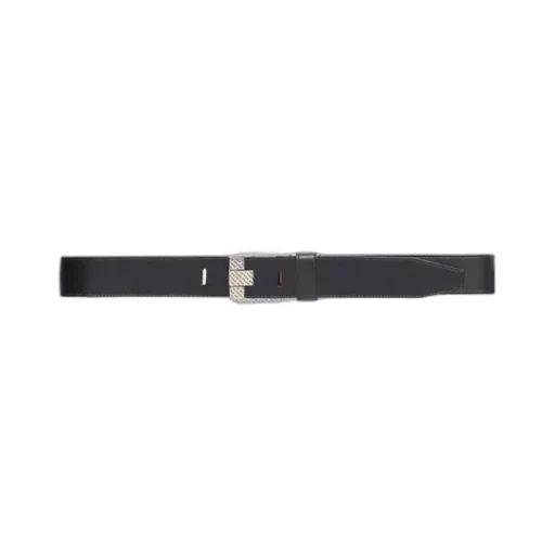 Black Embossed Buckle Belt