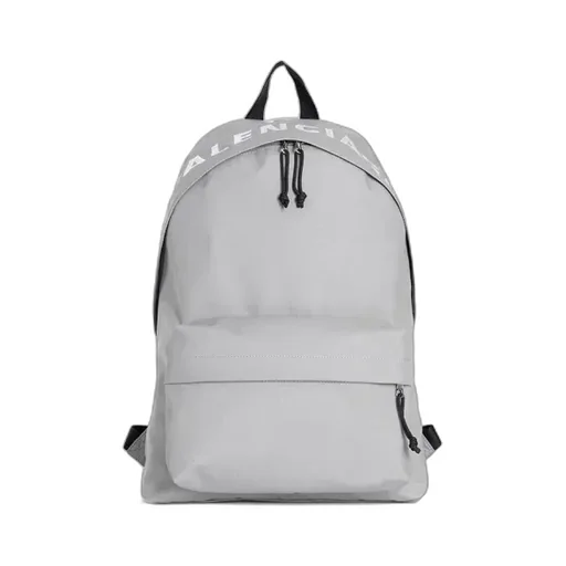 Grey Polyester Backpack