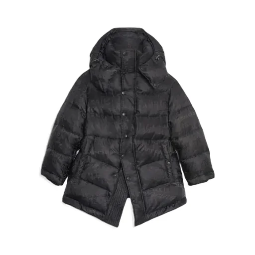 Mixed Letter Swing Thin Cotton Jacket
