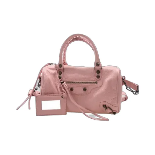 Pink Leather Handbag