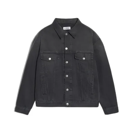 Rhinestone Logo Denim Jacket