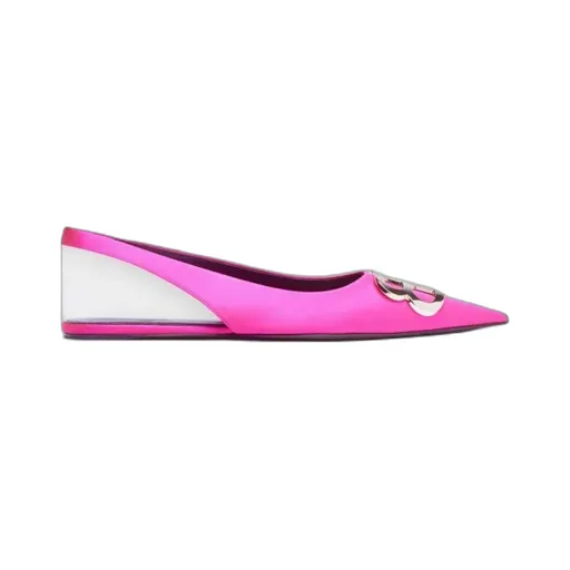 Bb Satin Slingback Flats