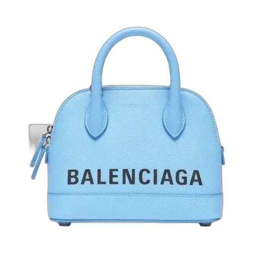 Baby Blue/Black Small Ville Handbag