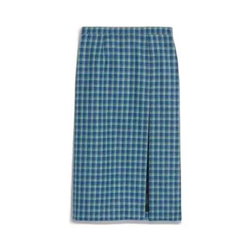 Blue High-Cut Skirt