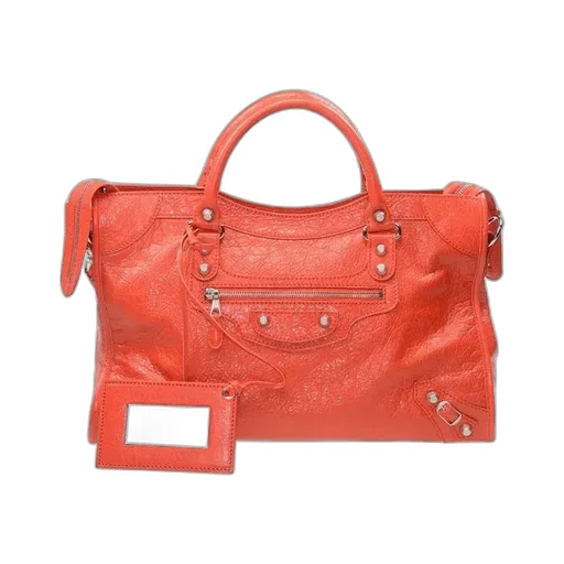 Orange Leather Handbag