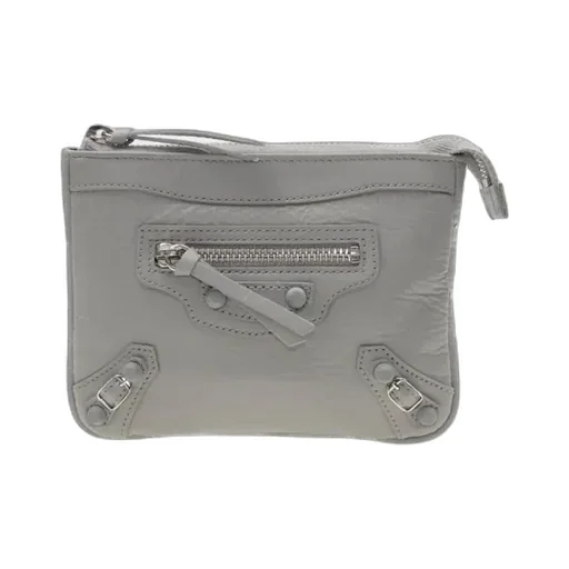 Grey Lambskin Coin Purse