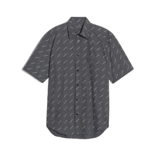 Standard Fit Shirt With All-Over Brand Logo