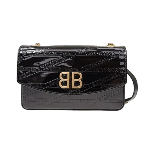 Black Patent Leather Handbag