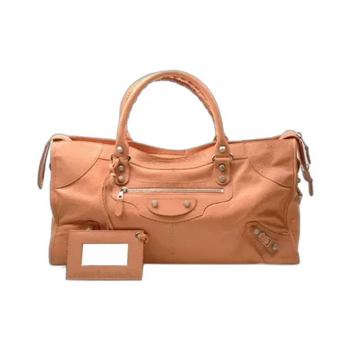 Orange Leather Handbag
