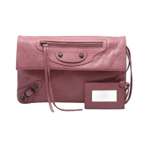 Pink Leather Handbag