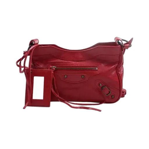 Red Lambskin Handbag