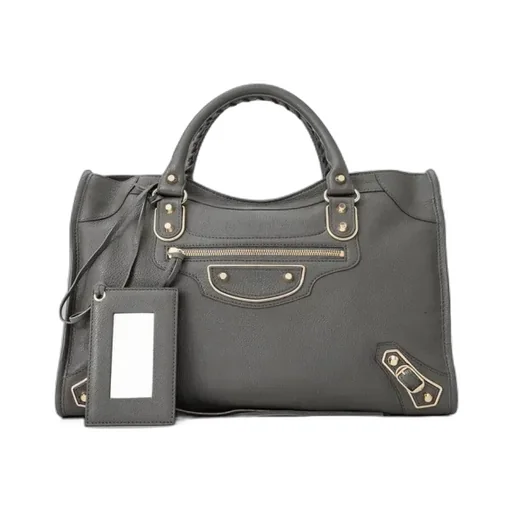 Grey Lambskin Handbag