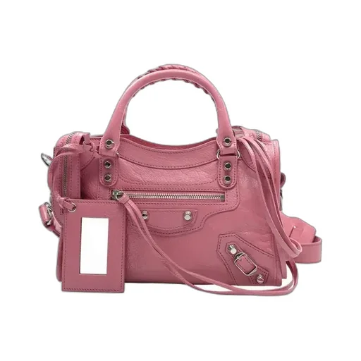 Pink Leather Handbag