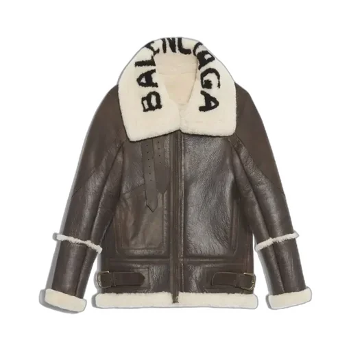 Dark Brown / Natural Bomber Jacket
