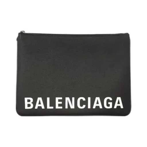 Black Leather Clutch