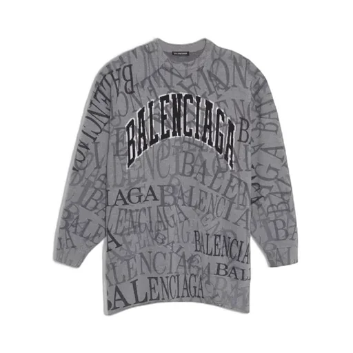 Grey Gradation Crewneck Sweater