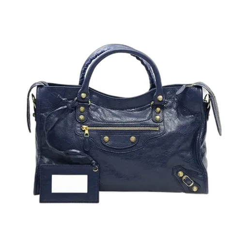 Deep Blue Lambskin Handbag