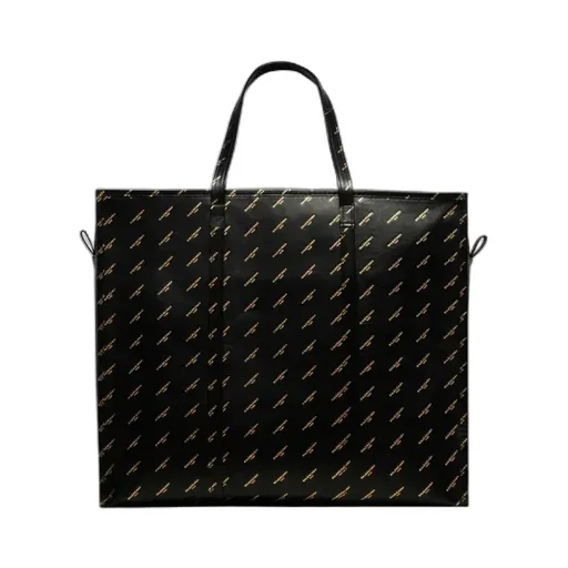 Bazar Large Shopping Bag - Black / Gold