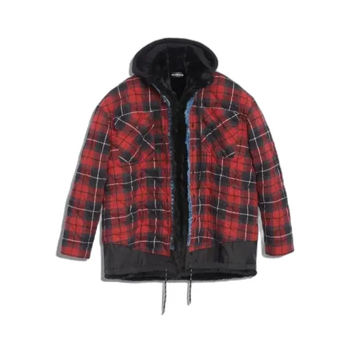 Red / Black Layered Denim Jacket
