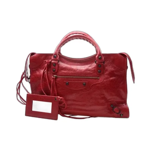 Red Lambskin Handbag