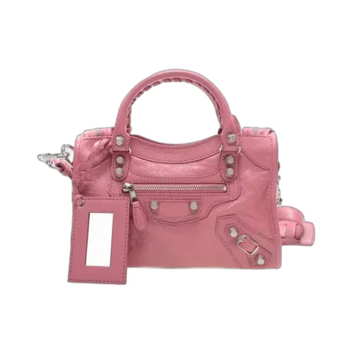Pink Leather Handbag
