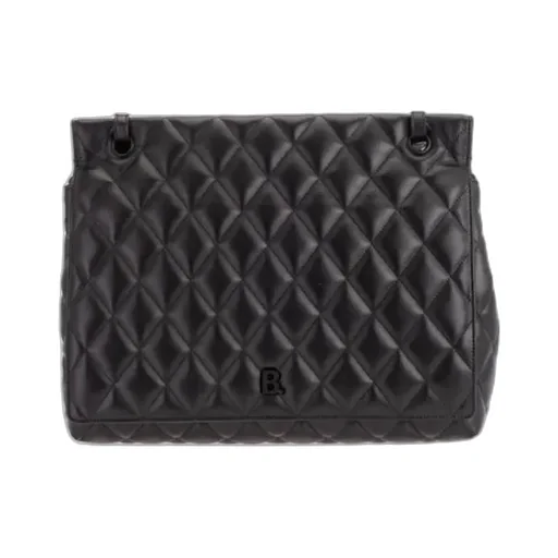 Black Leather Shoulder Bag