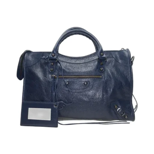 Deep Blue Lambskin Handbag