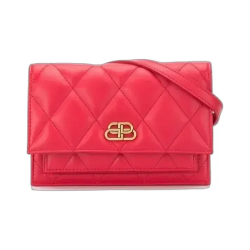 Red Leather Waist Bag