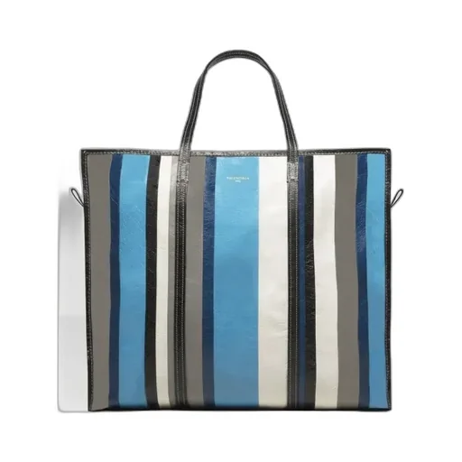 Bazar Large Shopping Bag - Bleu / Gris