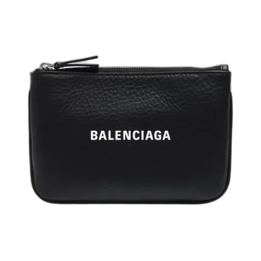 Black Leather Coin Purse
