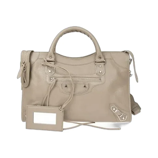 Grey Lambskin Handbag