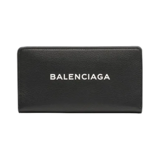 Full Zip Wallet Shopping Bag - Black