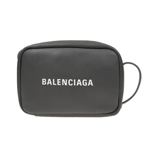 Grey Leather Handbag