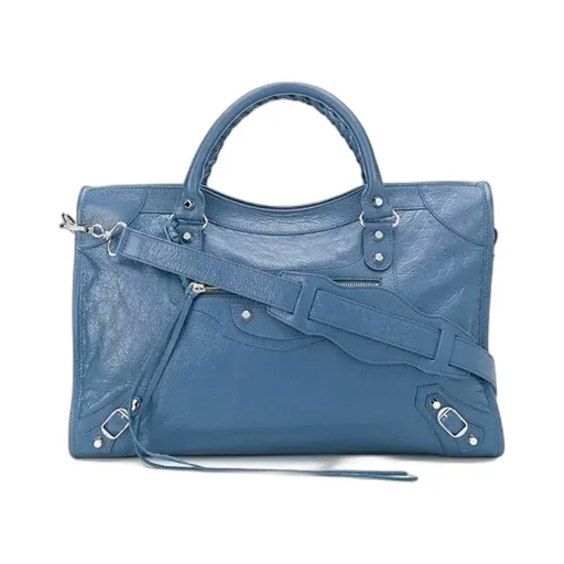 Blue Lambskin Handbag