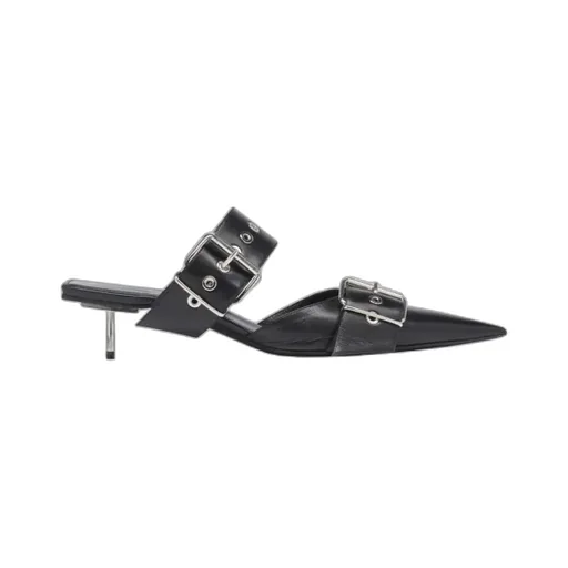 Belt Mules High Heels