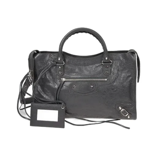 Grey Lambskin Handbag