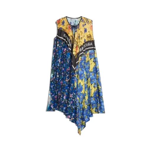 Blue Soft Silk Dress
