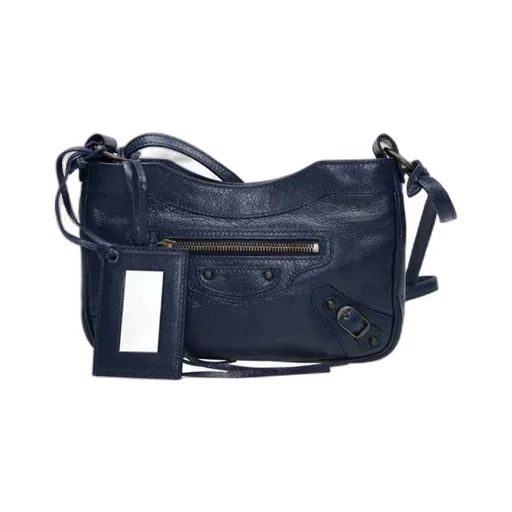 Deep Blue Lambskin Handbag