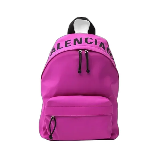Purple Nylon Handbag