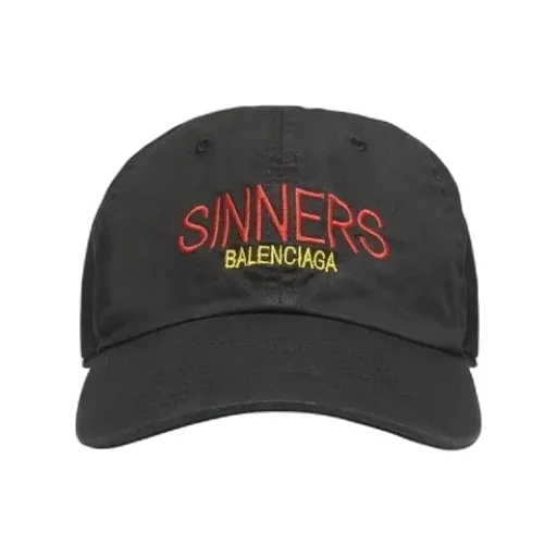 Sinners Baseball Cap - Black / Red
