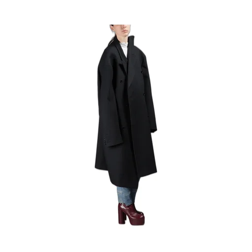 Double-Breasted Oversized Coat