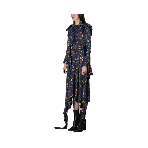 Floral Print Ruffle Dress