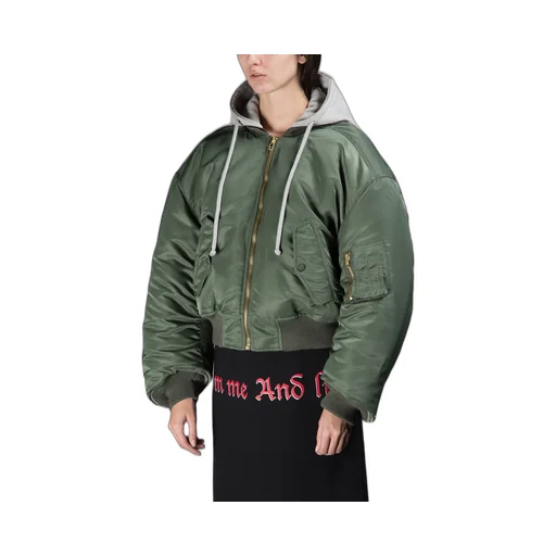 Cropped Bomber Jacket